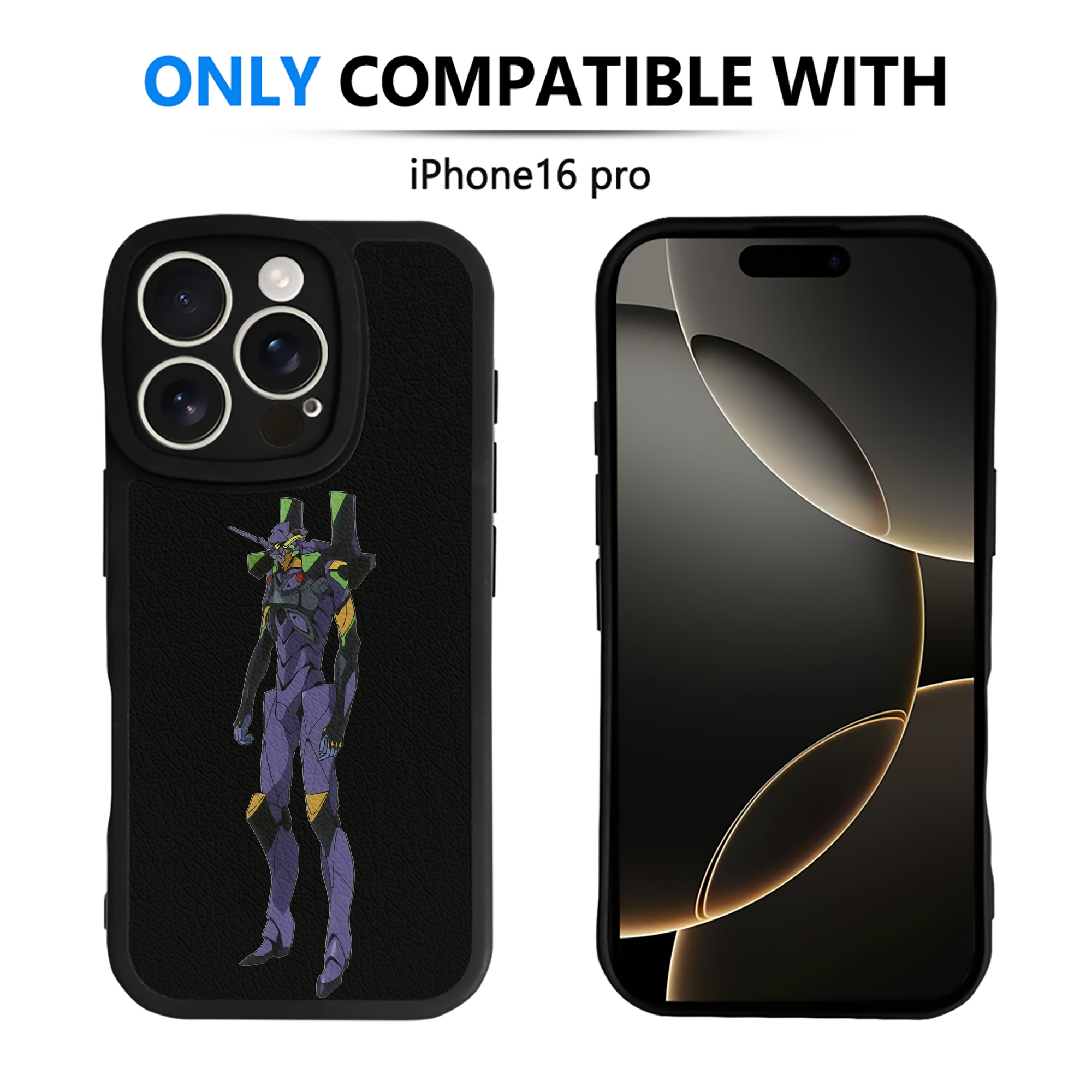 （画像用） EVA 新世紀エヴァンゲリオン 【iPhone 16シリーズ対応】シリコンスマホケース（レザー調） 材質：シリコン